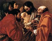 TERBRUGGHEN, Hendrick The Incredulity of Saint Thomas st oil painting reproduction